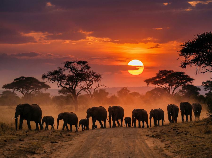 蜜桃传媒非洲野生动物视频 非洲象群迁徙视频教程